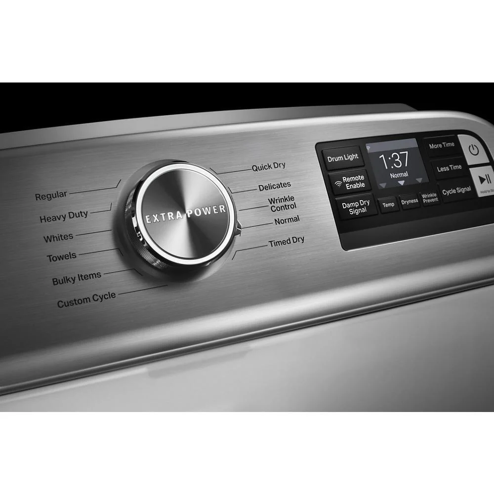 Maytag MED6230RHW Smart Top Load Electric Dryer with Extra Power Button - 7.4 cu. ft. - Image 12