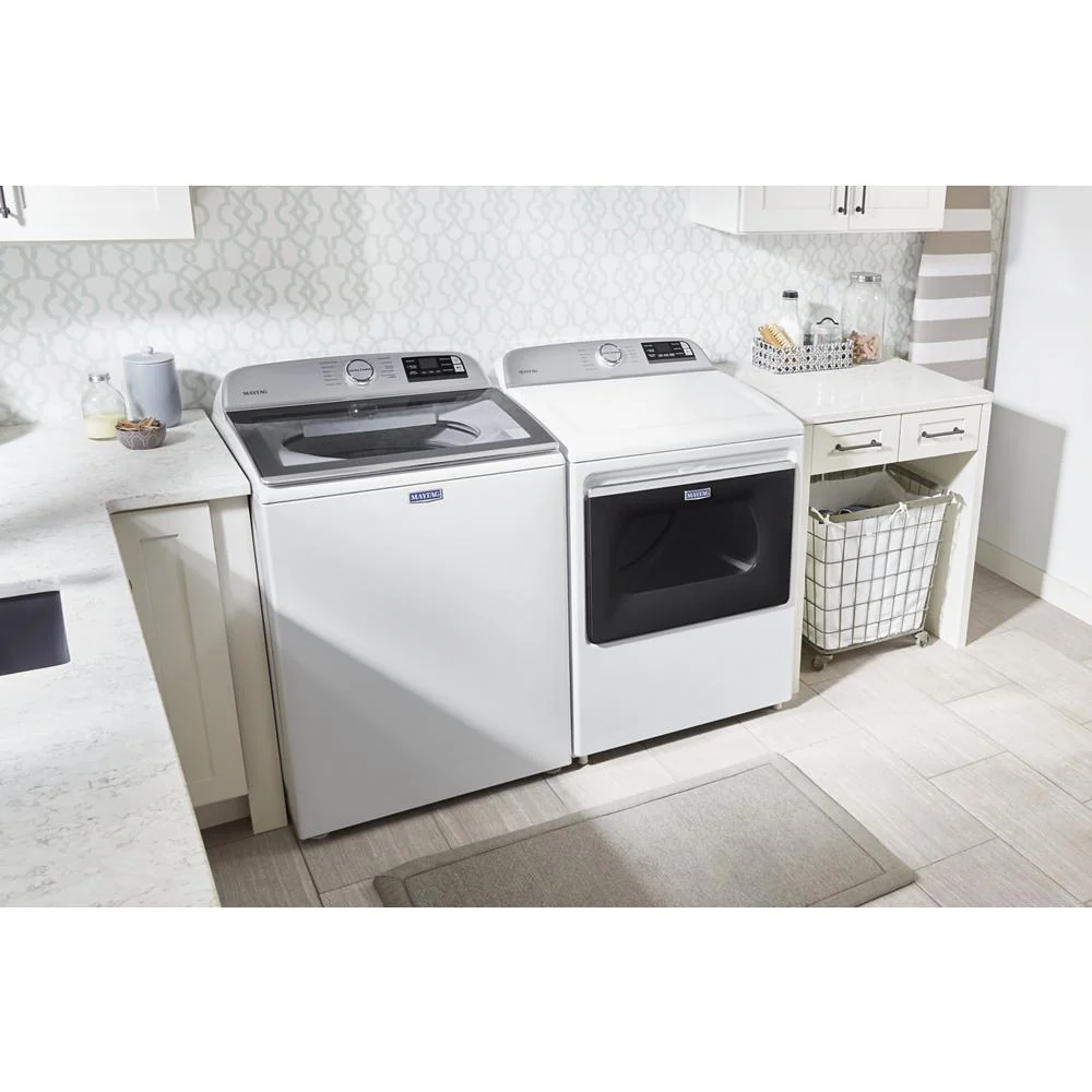 Maytag MED6230RHW Smart Top Load Electric Dryer with Extra Power Button - 7.4 cu. ft. - Image 27
