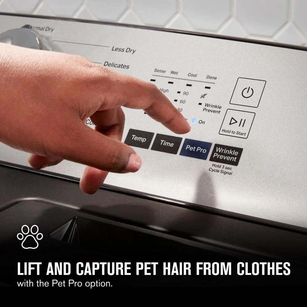 Maytag MED6500MBK Pet Pro Top Load Electric Dryer - 7.0 cu. ft. - Image 4