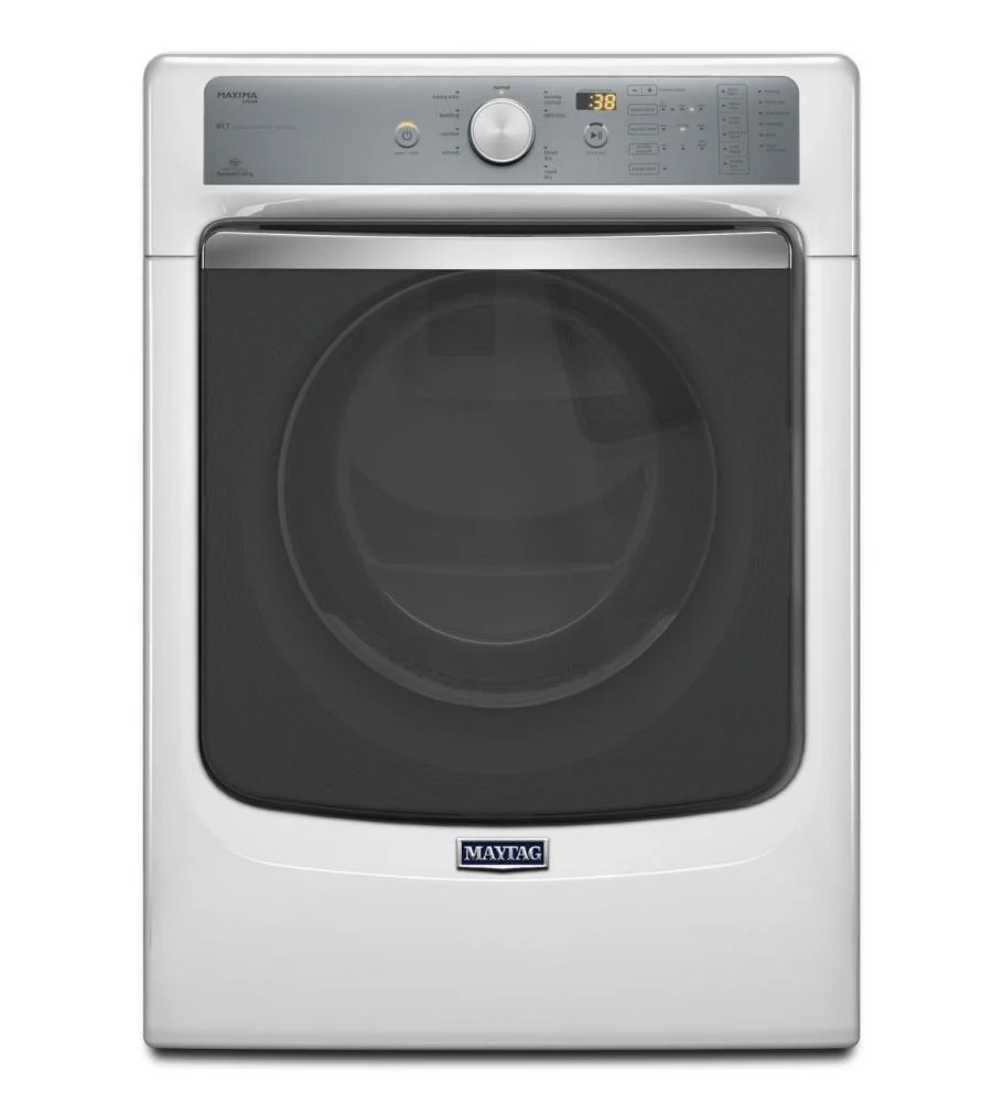 Maytag MED7100DW Maxima® Steam Electric Dryer with Large Capacity and Stainless Steel Dryer Drum - 7.3 cu. ft.