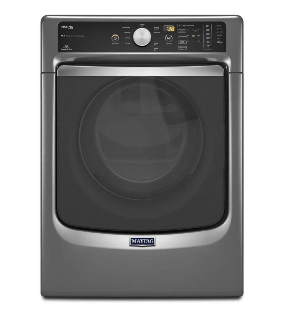 Maytag MED7100DW Maxima® Steam Electric Dryer with Large Capacity and Stainless Steel Dryer Drum - 7.3 cu. ft. - Image 2