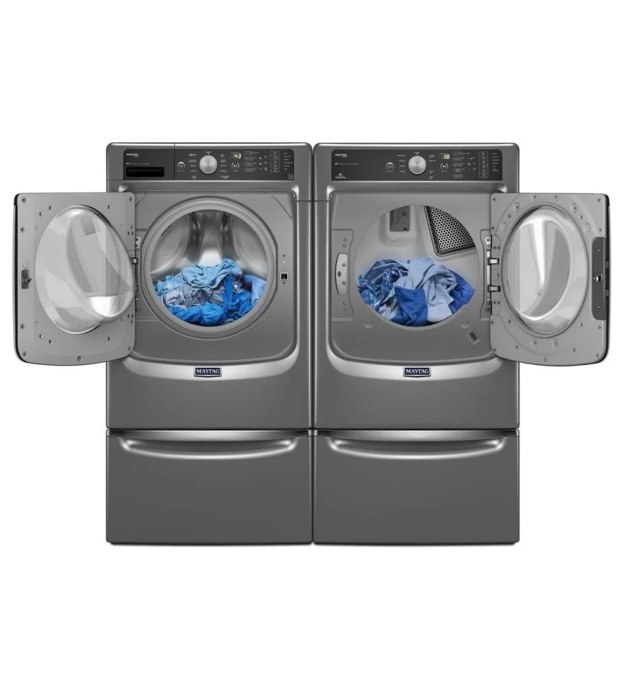 Maytag MED7100DW Maxima® Steam Electric Dryer with Large Capacity and Stainless Steel Dryer Drum - 7.3 cu. ft. - Image 8
