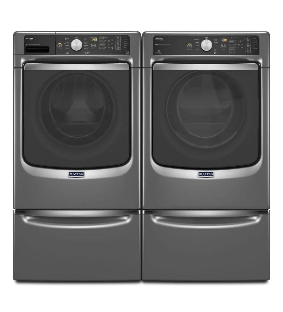 Maytag MED7100DW Maxima® Steam Electric Dryer with Large Capacity and Stainless Steel Dryer Drum - 7.3 cu. ft. - Image 9