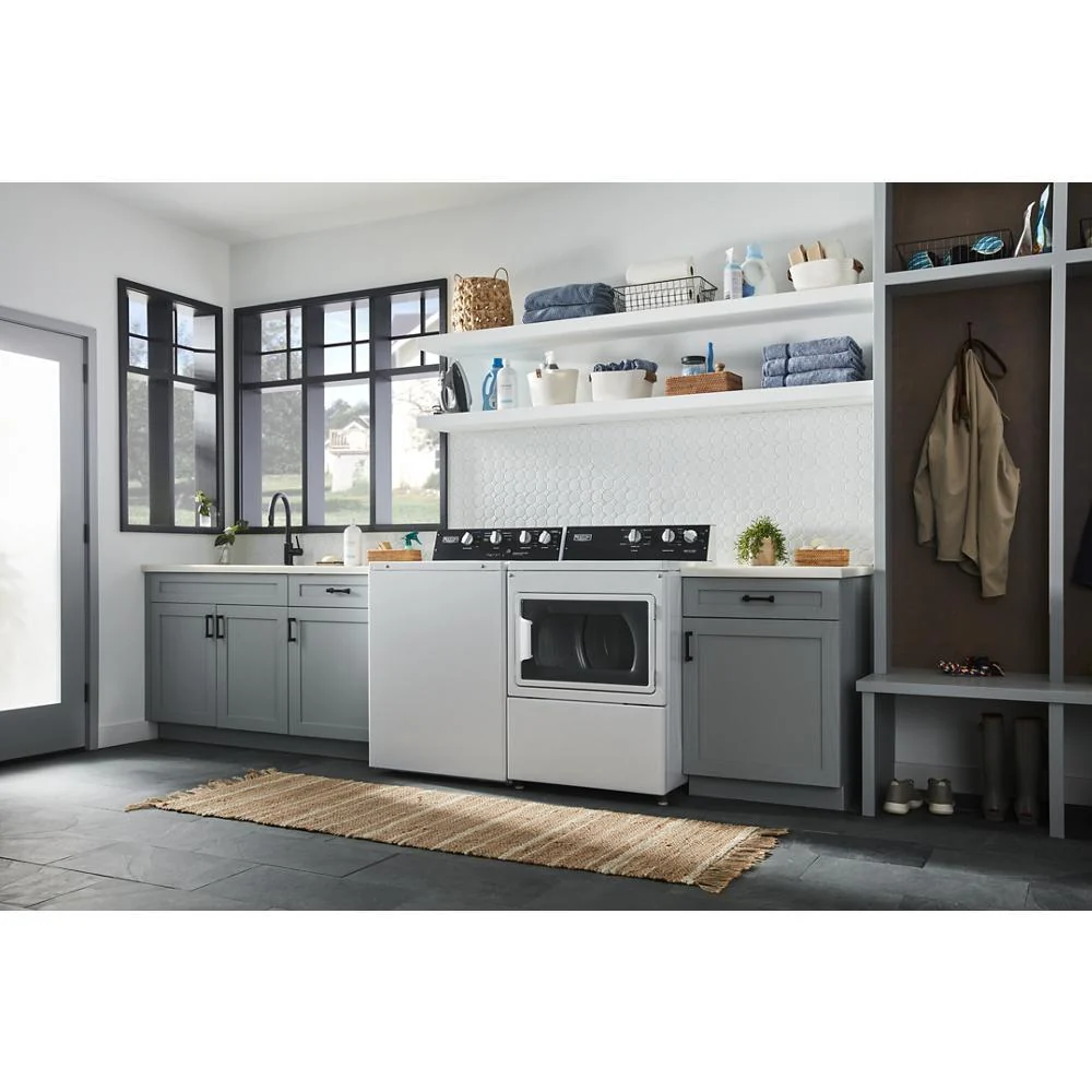 Maytag MEDP586KW Commercial-Grade Residential Electric Dryer - 7.4 cu. ft. - Image 10