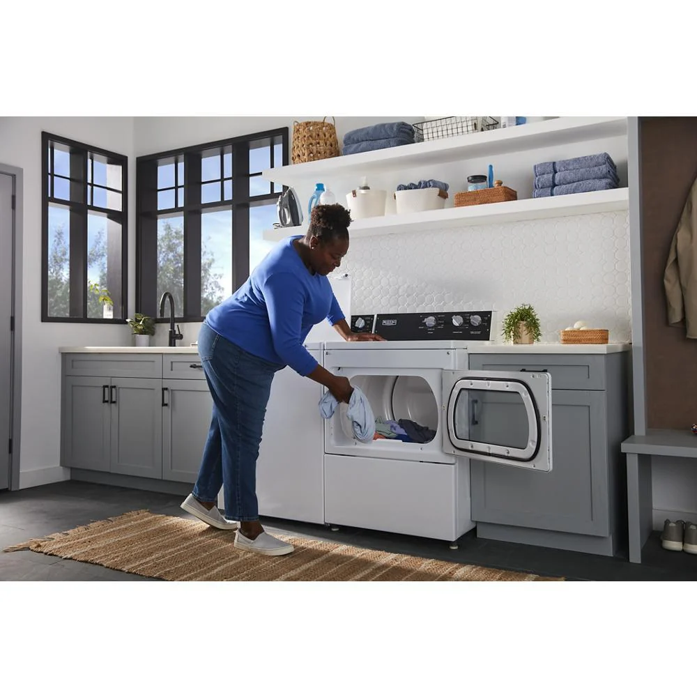 Maytag MEDP586KW Commercial-Grade Residential Electric Dryer - 7.4 cu. ft. - Image 12