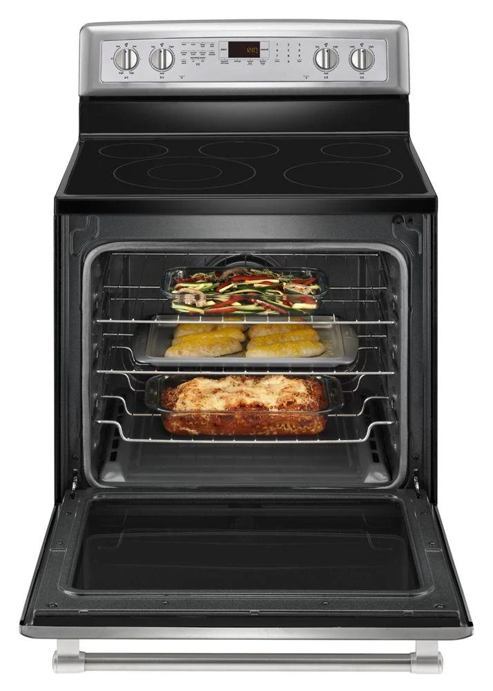 Maytag MER8800DS 30-inch Wide Electric Range with Convection and Power Preheat - 6.2 cu. ft. - Image 4