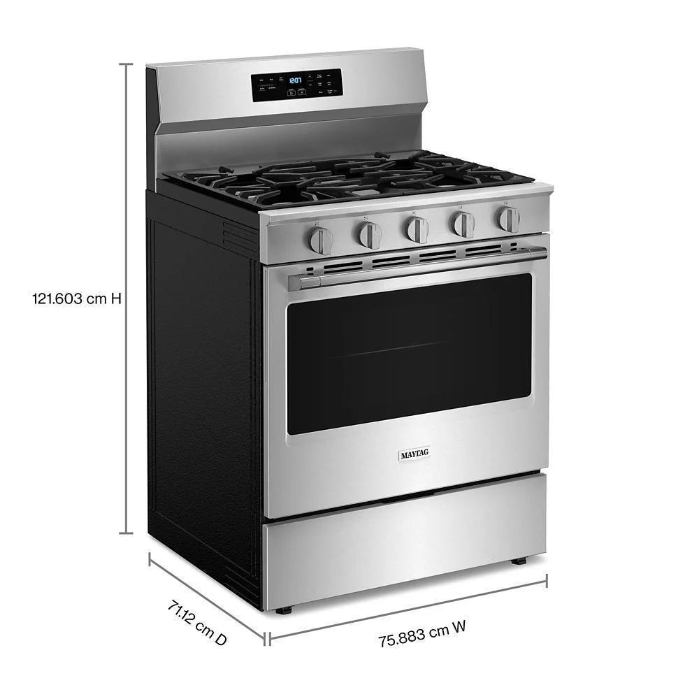 Maytag MFGS6030RZ 30-Inch Wide Gas Range With No Preheat Air Fry and Air Baking - 5.0 cu. ft. - Image 4