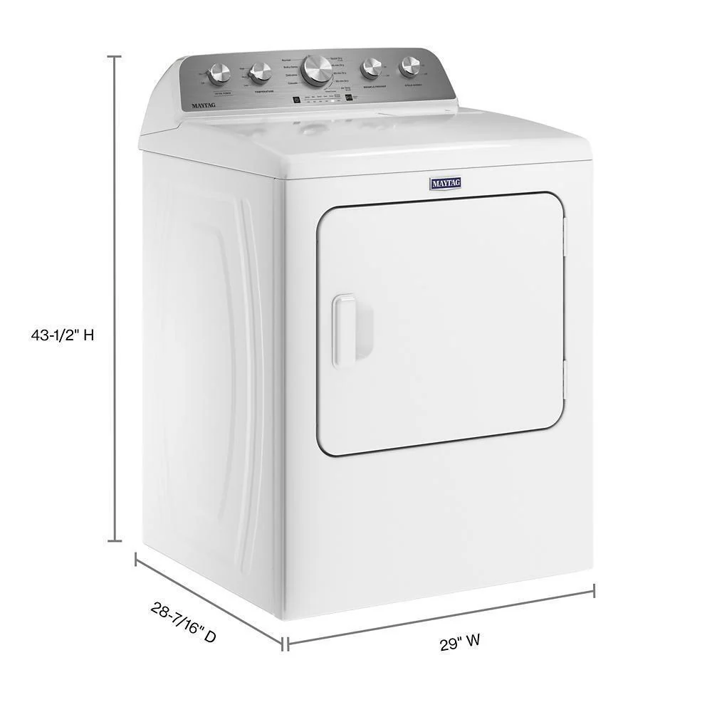Maytag MGD5030MW Top Load Gas Dryer with Extra Power - 7.0 cu. ft. - Image 7