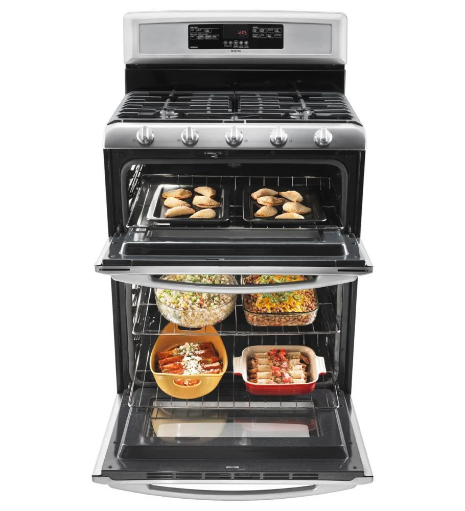 6.0 cu. ft. Capacity Double Oven Gas Range with Speed Heat Burner - Image 2