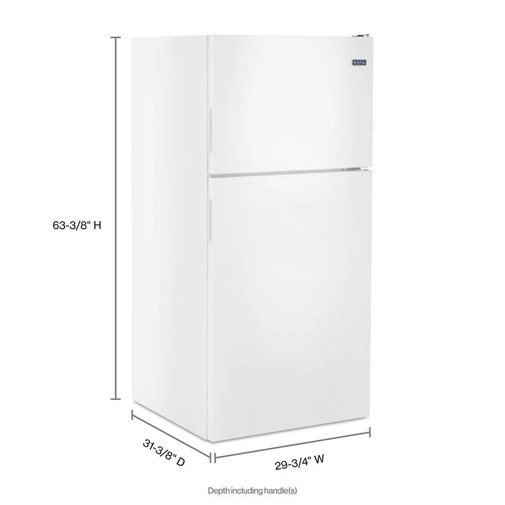 Maytag MRT118FFFH 30-Inch Wide Top Freezer Refrigerator with PowerCold® Feature- 18 Cu. Ft. - Image 2