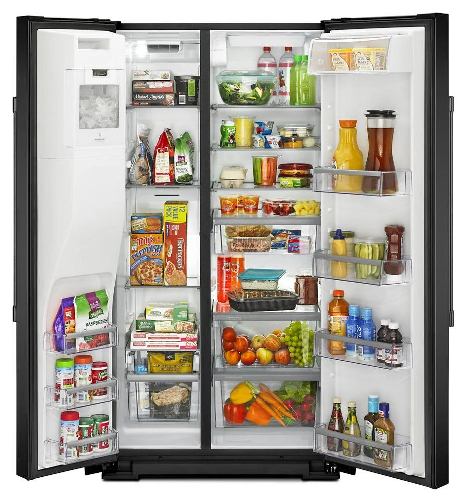 Maytag 36- Inch Wide Side-by-Side Refrigerator with External Ice and Water- 26 Cu. Ft. - Image 2