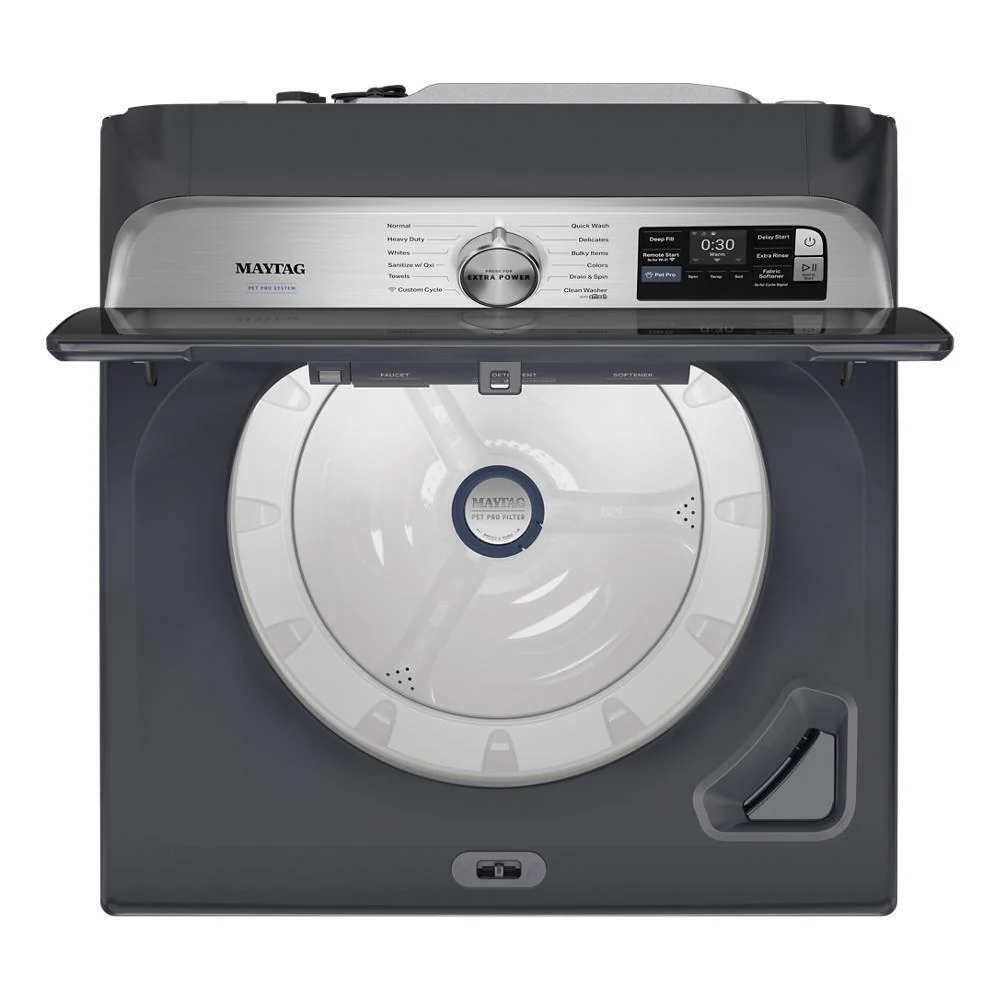 Maytag MTW7200RF 5.3 Cu. Ft. Pet Pro Top Load Impeller Washer with Extra Power and Sanitize Cycle with Oxi - Image 6