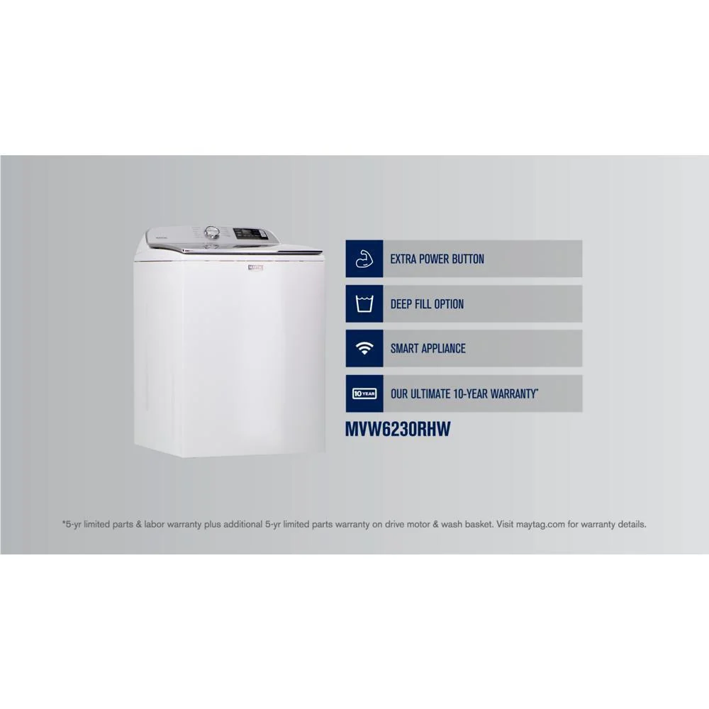 Maytag MVW6230RHW Smart Top Load Washer with Extra Power - 4.7 cu. ft. - Image 12