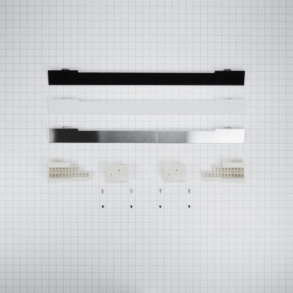 Maytag W10495945 27" Combination Oven Vent Trim Kit with (3) trim pieces, mounting hardware and installation instructions - Image 2