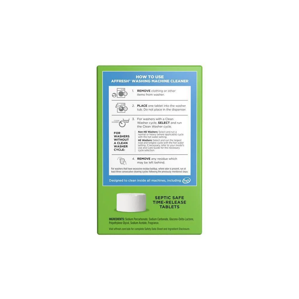 Maytag W10549845 Affresh® Washing Machine Cleaner Tablets - 3 Count - Image 13