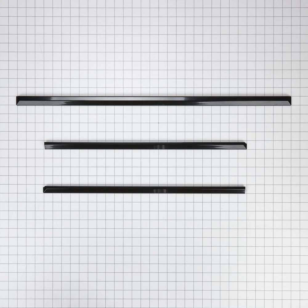 Maytag W10675026 Slide-in Range Trim Kit, Black, with (3) trim pieces, and installation instructions - Image 2