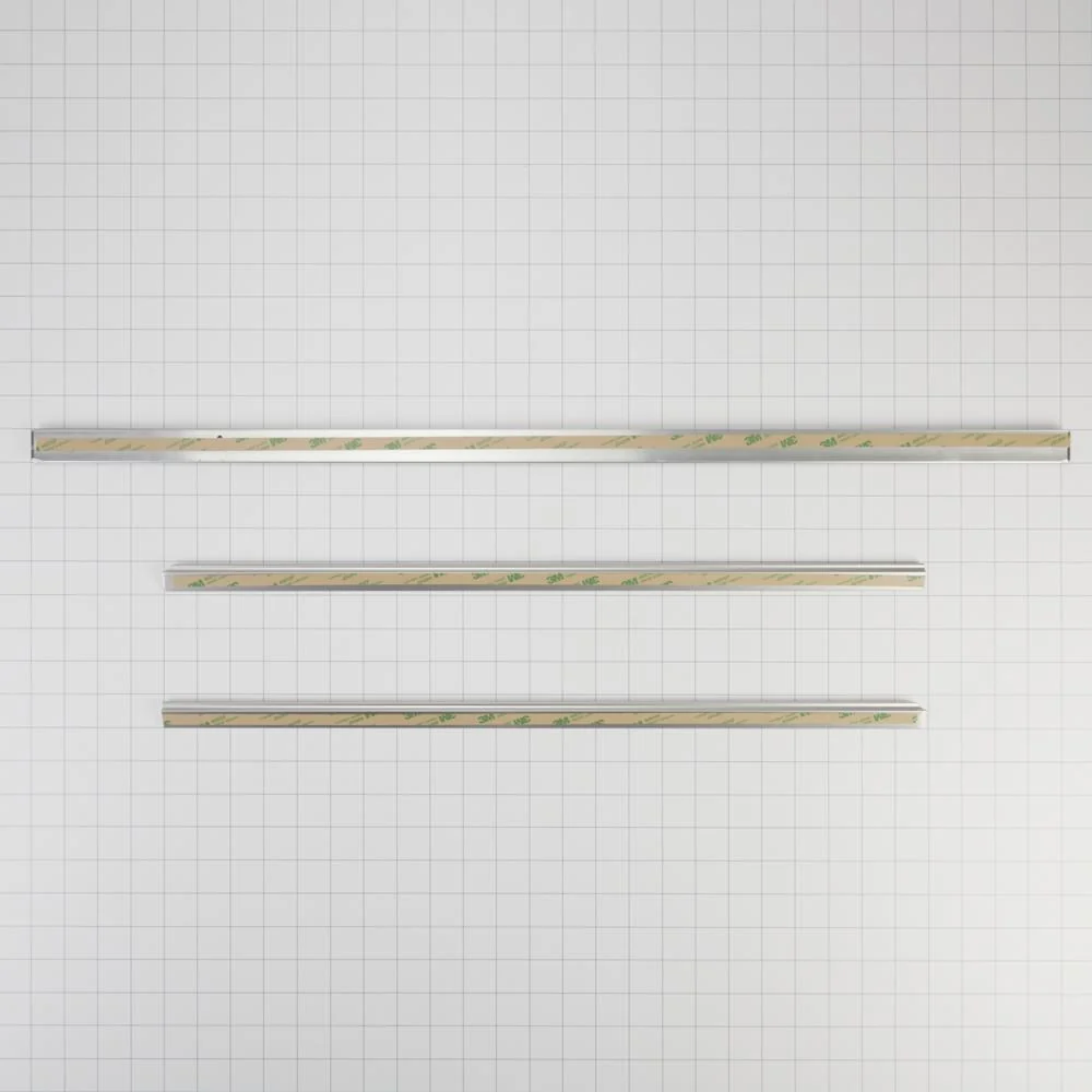 Maytag W10675028 34" Slide-in Range Trim Kit, Stainless Steel, with (3) trim pieces, and installation instructions - Image 9