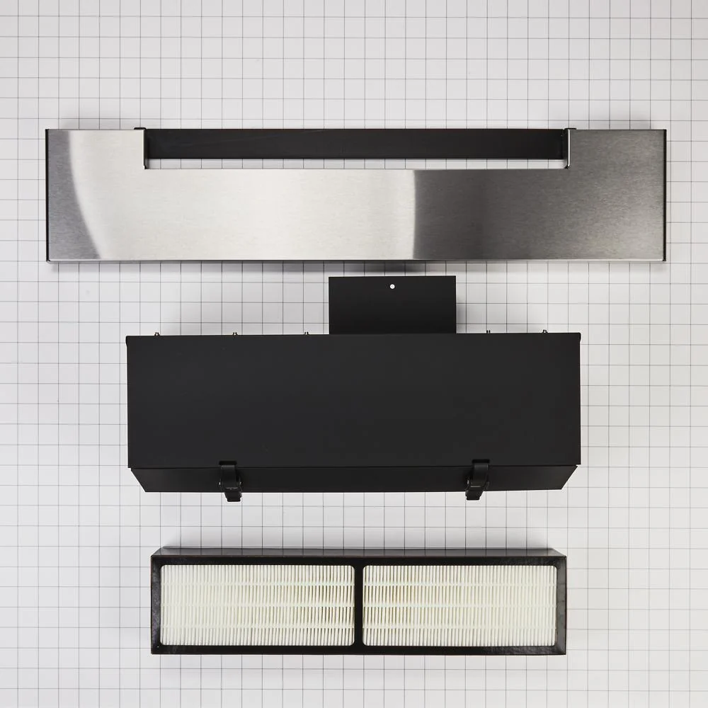 Maytag W10768190 Range Hood VSI Ductless Downdraft Vent Kit, Stainless Steel, fits KSEG1750ESS and KSDG1750ESS,Size: 31" L x 20" W x 7-1/2" H - Image 2