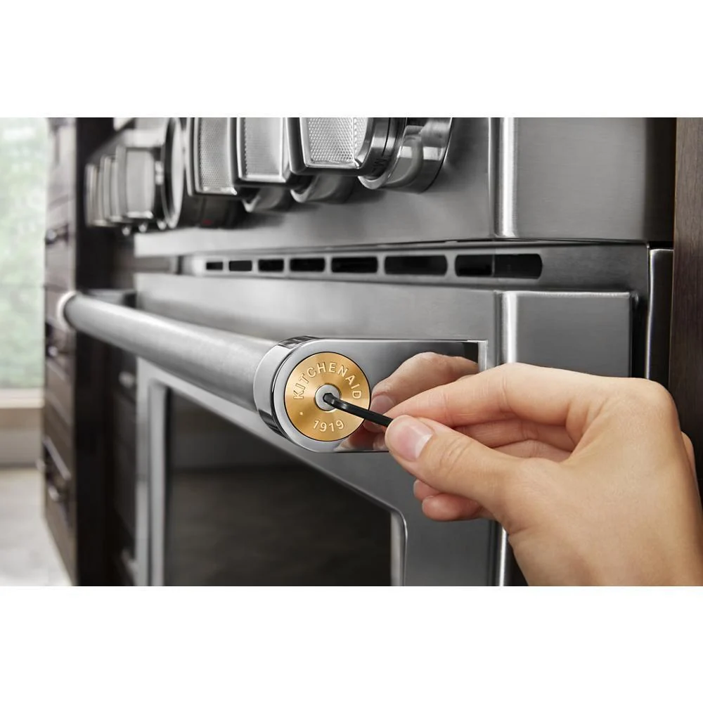 Maytag W11368841NE KitchenAid Commercial-Style Range Handle Medallion Kit - Gold (Includes Two Medallions, Screws, and One 1/8-IN Hex Wrench) - Image 12