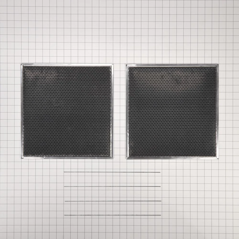 Maytag W11371717 30-IN Range Hood Vent Charcoal Filter Kit - Silver (Includes Two Charcoal Filters and Two Rod-Style Clips) - Image 2