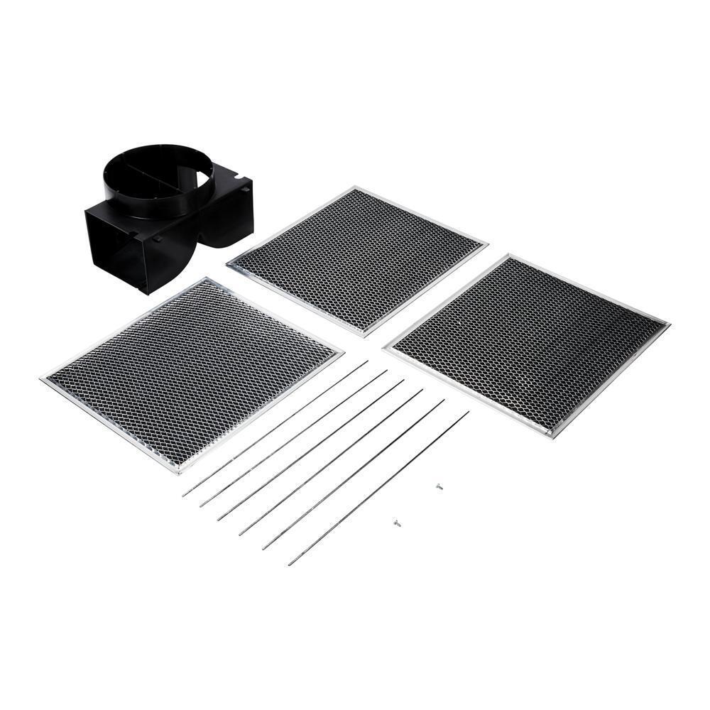 Maytag W11430940 Range Wall Hood Recirculation Kit - Silver (Includes Two Charcoal Filters, Four Rod-Style Clips, and One Deflector Damper)