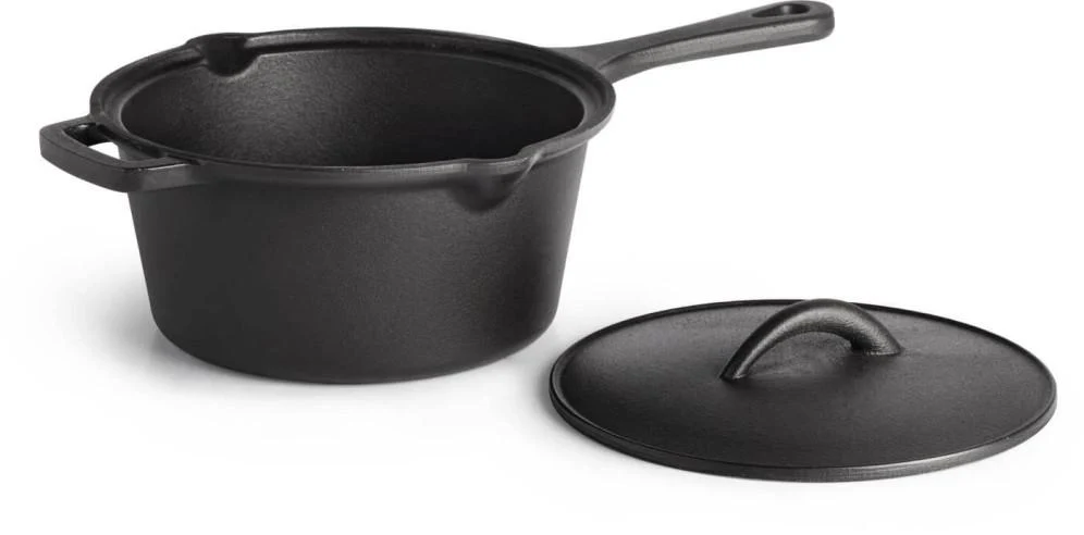 Napoleon Bbq 56051 Cast Iron Sauce Pan with Lid - Image 2