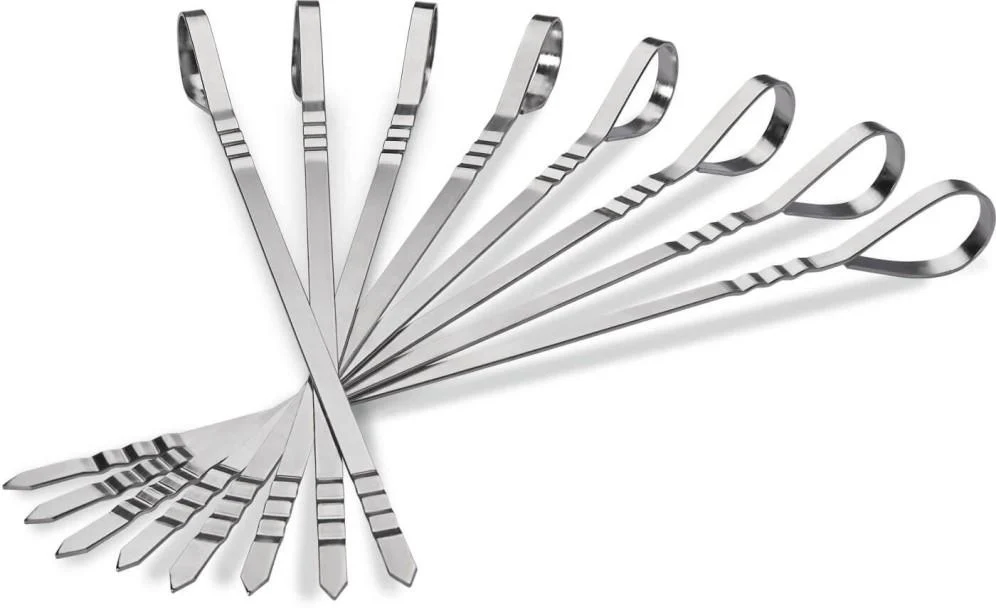 Napoleon Bbq 70015 Eight Stainless Steel Multifunctional Skewers