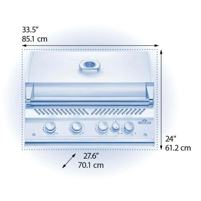 Napoleon Bbq BIG32RBPSS1 Built-In 700 Series 32 with Infrared Rear Burner , Propane, Stainless Steel - Image 3