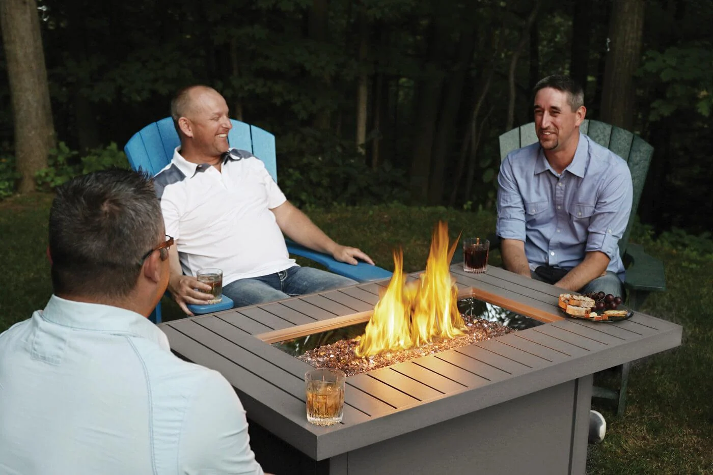 Napoleon Bbq HAMP1GY Hamptons Rectangle Patioflame Table Fire Table , Propane, Grey - Image 8