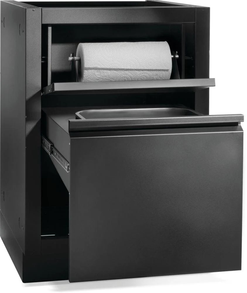 Napoleon Bbq IMWDCMK1 OASIS Waste Drawer Cabinet, Matte/Matt Black - Image 4