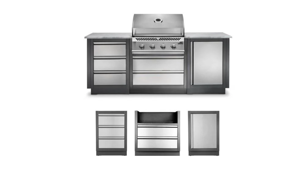 Napoleon Bbq ODK100BI32NSS OASIS 100 Outdoor Kitchen, Built-in 500 Series 32 with Soft Close Doors , Natural Gas, Stainless Steel - Image 2