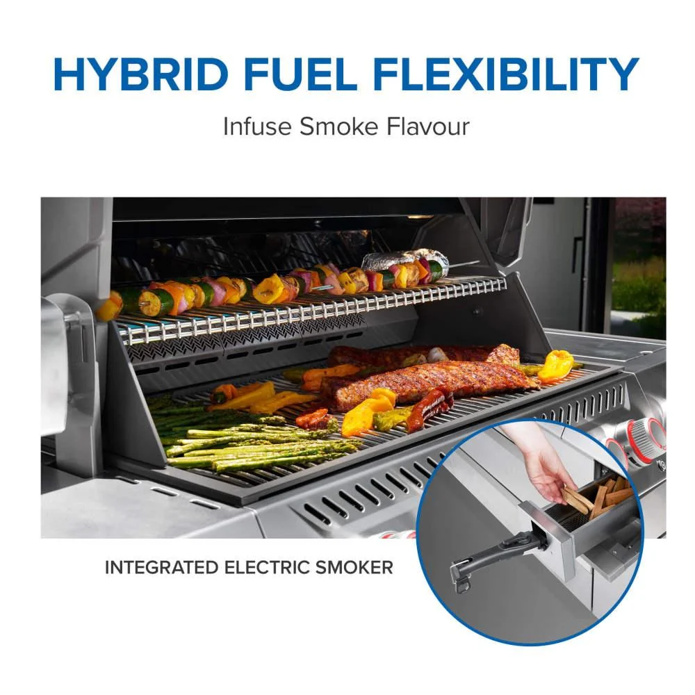 Napoleon Bbq PRO665VXRSIBNSS Prestige PRO 665 Elite with Smart Technology & Electric Smoker Box , Natural Gas, Stainless Steel - Image 7