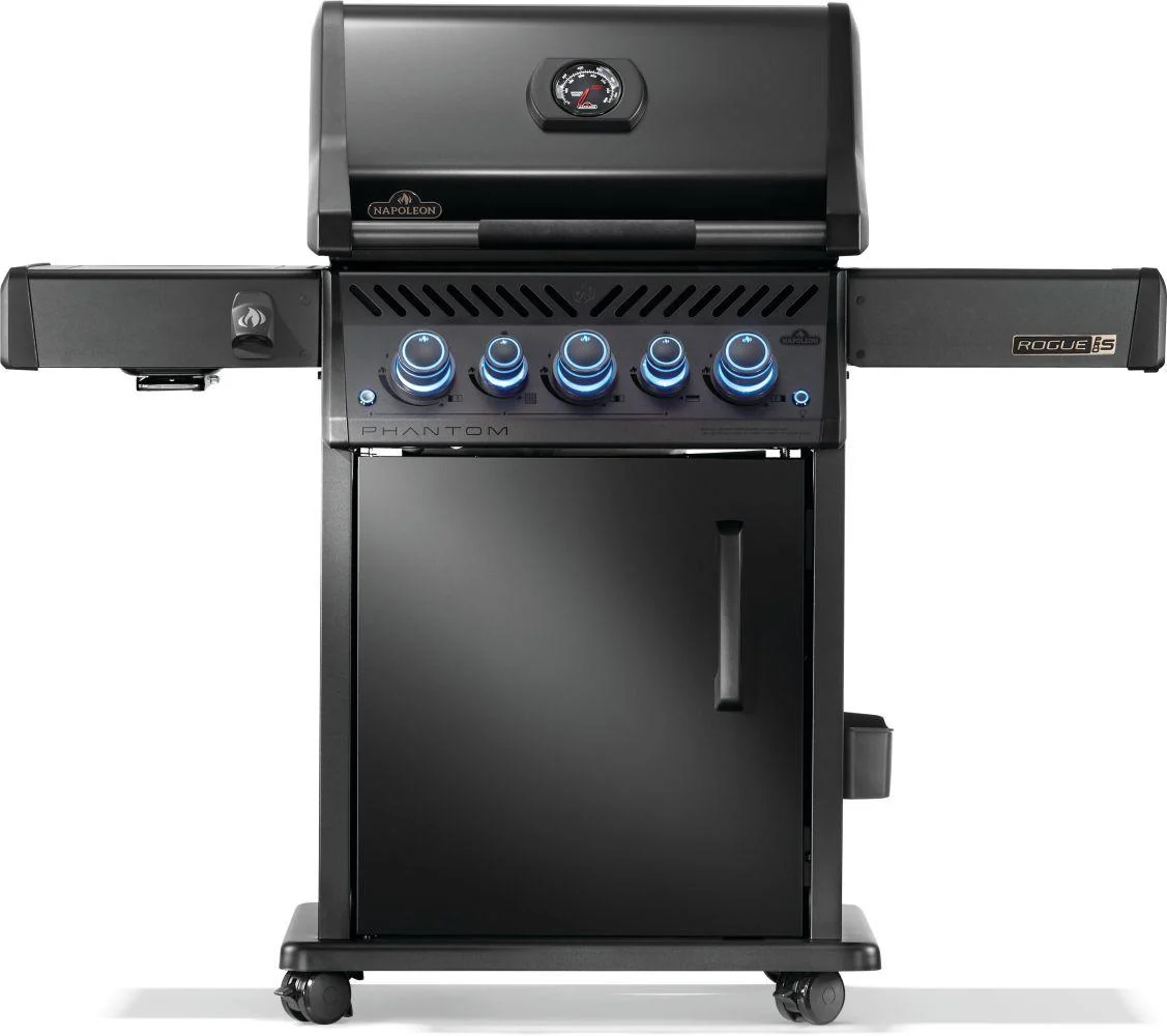 Napoleon Bbq RPS425RSIBPK2PHM Phantom Rogue PRO-S 425 RSIB with Infrared Side and Rear Burner , Propane, Matte/Matt Black
