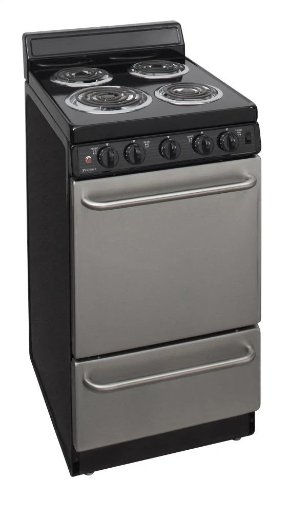 Premier EAK600BP 20 in. Freestanding Electric Range in Stainless Steel - Image 2