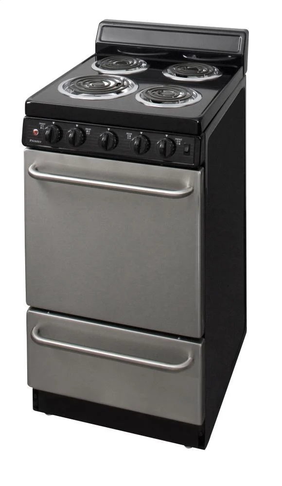 Premier EAK600BP 20 in. Freestanding Electric Range in Stainless Steel - Image 3