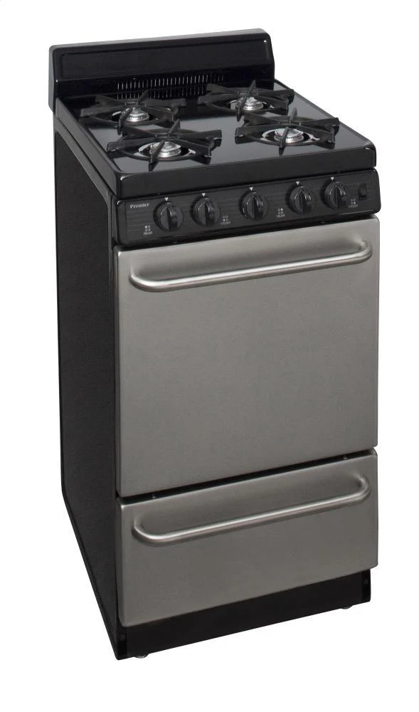 Premier SAK600BP 20 in. Freestanding Gas Range in Stainless Steel - Image 2