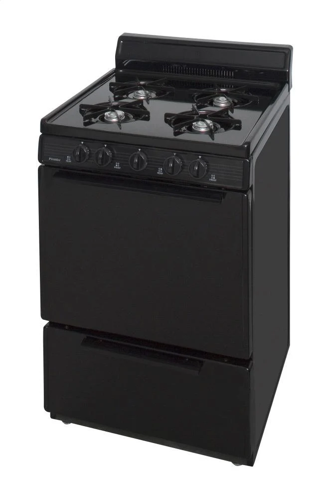 Premier SCK100BP 24 in. Freestanding Gas Range in Black - Image 3