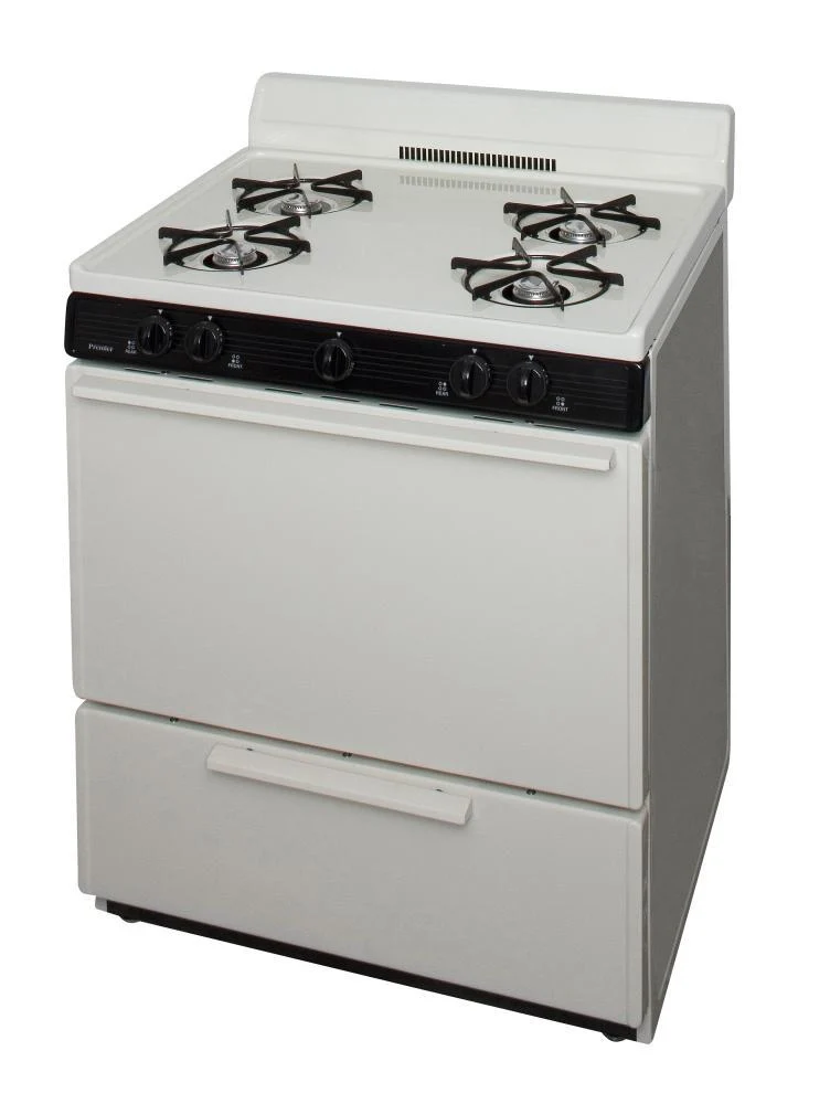 Premier SFK100TP 30 in. Freestanding Gas Range in Biscuit - Image 3