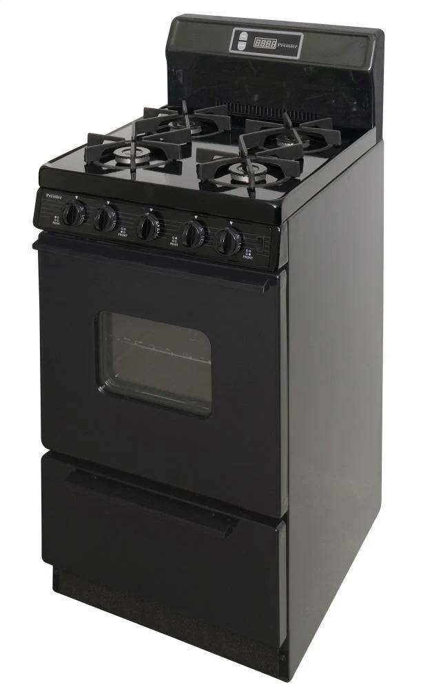 Premier SHK220BP 20 in. Freestanding Gas Range in Black - Image 3