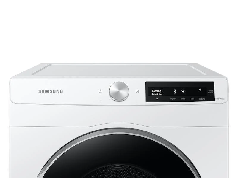 Samsung DV25B6900EW 4.0 cu. ft. Electric Dryer with AI Smart Dial and Wi-Fi Connectivity in White - Image 2