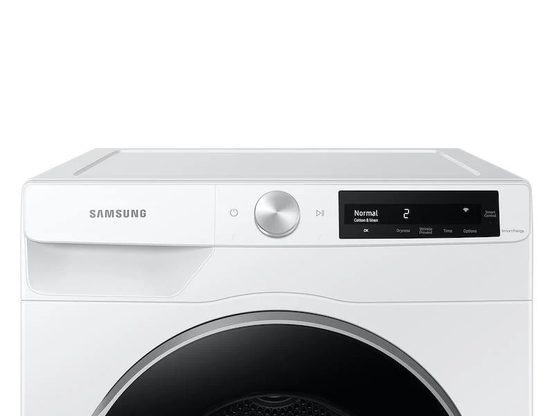Samsung DV25B6900HW 4.0 cu. ft. Heat Pump Dryer with AI Smart Dial and Wi-Fi Connectivity in White - Image 2