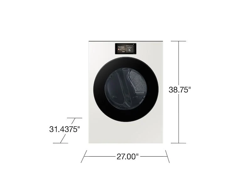 Samsung DV90F53AEY Bespoke AI Front Load Electric Dryer - Image 2