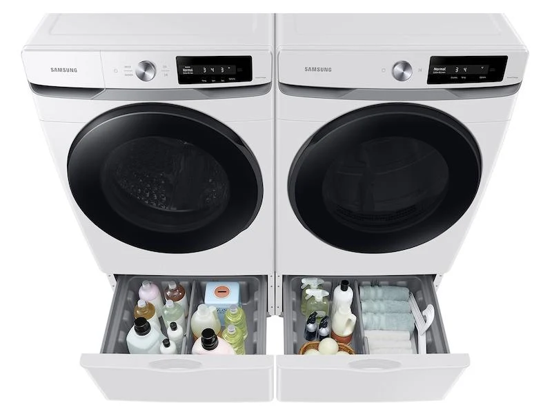 Samsung DVE45A6400W 7.5 cu. ft. Smart Dial Electric Dryer with Super Speed Dry in White - Image 6