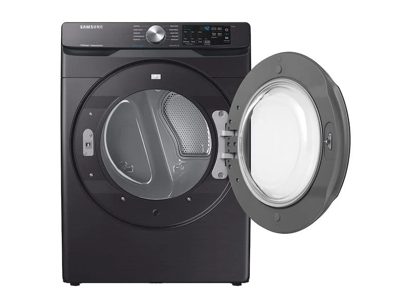 Samsung DVE45R6100V 7.5 cu. ft. Electric Dryer with Steam Sanitize+ in Black Stainless Steel - Image 2