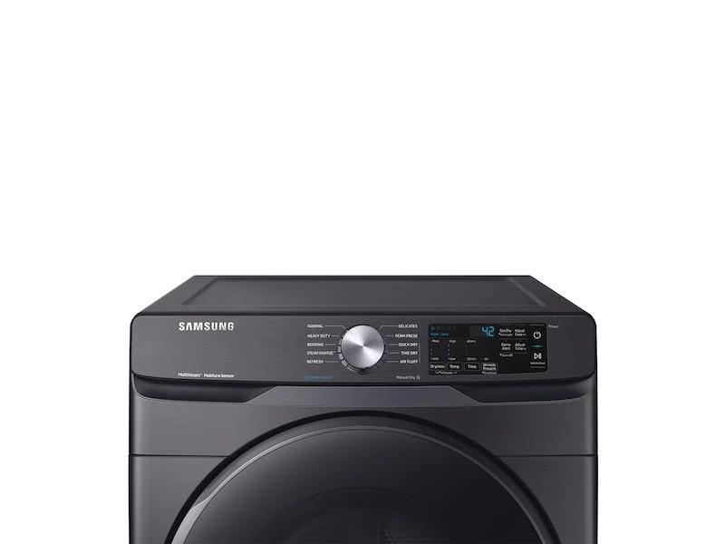 Samsung DVE45R6100V 7.5 cu. ft. Electric Dryer with Steam Sanitize+ in Black Stainless Steel - Image 3