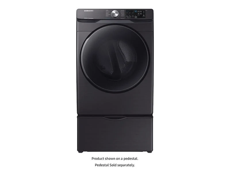 Samsung DVE45R6100V 7.5 cu. ft. Electric Dryer with Steam Sanitize+ in Black Stainless Steel - Image 4