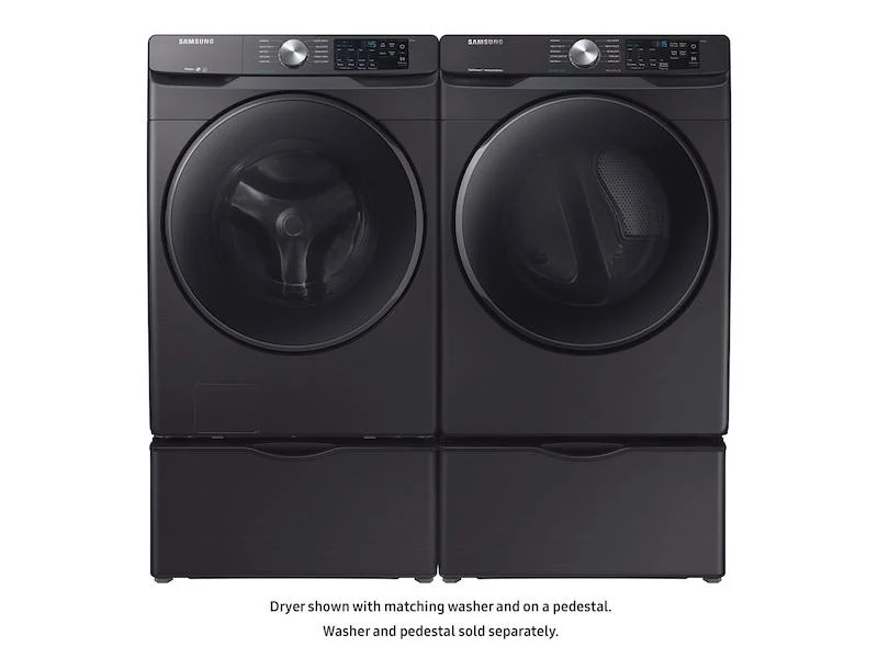 Samsung DVE45R6100V 7.5 cu. ft. Electric Dryer with Steam Sanitize+ in Black Stainless Steel - Image 6