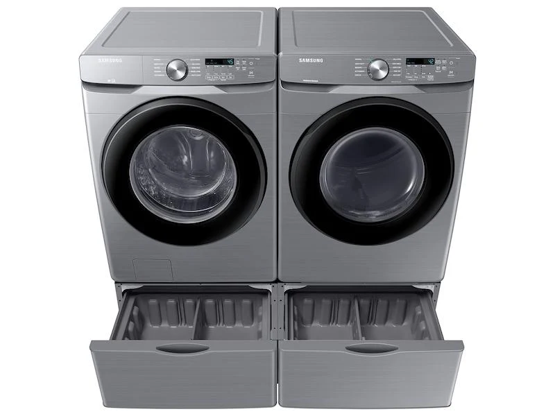 Samsung DVE45T6000P 7.5 cu. ft. Front Load Electric Dryer with Sensor Dry in Platinum - Image 6