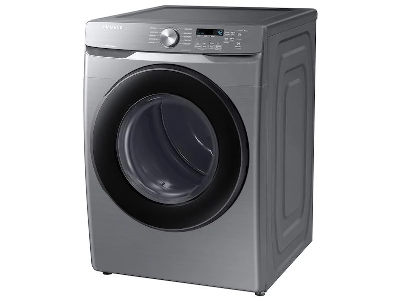 Samsung DVE45T6000P 7.5 cu. ft. Front Load Electric Dryer with Sensor Dry in Platinum - Image 9