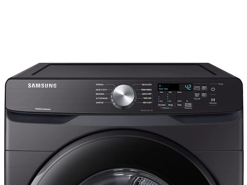 Samsung DVE45T6000V 7.5 cu. ft. Electric Dryer with Sensor Dry in Black Stainless Steel - Image 2